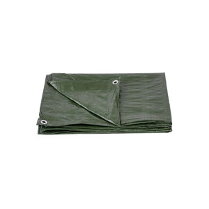 Ponyva Z&ouml;ld PE 3 x 4m lefűzőlyukkal 65g/m2 ST