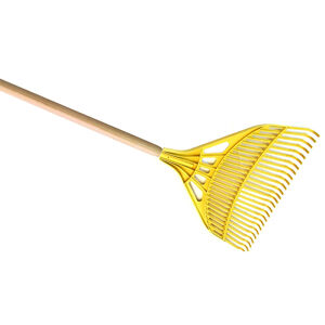 Lomb &eacute;s Fűseprű műanyag 55 cm sz&eacute;les nyelezett S&Aacute;RGA