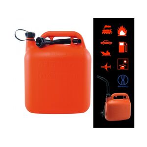 &Uuml;zemanyag kanna  műanyag 10 Liter DM piros