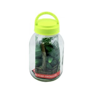 &Uuml;veg 3000 ml műanyag foganty&uacute;s tetővel, csipesszel CH