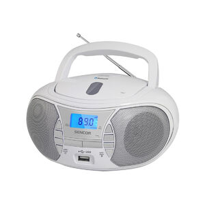 &bull; Boombox Bluetooth adatkapcsolattal &bull; Bluetooth 5.0 &ndash; Vezet&eacute;k n&eacute;lk&uuml;li hangstreamel&eacute;s &bull; Maxim&aacute;lis kimenő teljes&iacute;tm&eacute;ny 3 W &bull; USB &eacute;s 3,5 mm-es jack bemenet &bull; Frekvenciav&aacute;lasz: 60 Hz &ndash; 16 kHz &bull; Teljes harmonikus torz&iacute;t&aacute;s: L/P ? 10 % (1 kHz) &bull; FM PLL r&aacute;di&oacute;tuner &bull; Programhelyek: 30 &bull; Teleszk&oacute;pos antenna &bull; USB (lej&aacute;tsz&aacute;s) &bull; CD-R / RW / MP3 &bull; AUX-IN jack csatlakoz&oacute; 3,5 mm &bull; AUX-OUT jack csatlakoz&oacute; 3,5 mm (f&uuml;lhallgat&oacute;) &bull; Programozhat&oacute; mem&oacute;ria a dalokra &bull; LCD-kijelző &bull; T&aacute;pell&aacute;t&aacute;s: AC 100 &ndash; 240 V, 50/60 Hz vagy 6 x 1,5 V elem C t&iacute;pus / LR14 (nem r&eacute;sze a csomagol&aacute;snak)