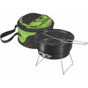 &bull; Hordozhat&oacute; faszenes grills&uuml;tő &bull; Tűzt&eacute;r &aacute;tm&eacute;rő: 26 x 12,5 cm &bull; Grillez&eacute;si magass&aacute;g: 12,5 cm &bull; Grillr&aacute;cs &aacute;tm&eacute;rő: 25 cm &bull; Hordozhat&oacute; thermo t&aacute;ska: 29,5 x 18,5 cm &bull; Kr&oacute;mozott grillr&aacute;cs