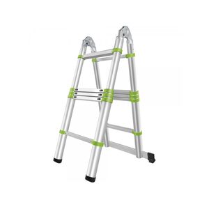 Teleszk&oacute;pos rendszer &Ouml;sszecsukva 87 x 67 x 15 cm 3,2 m l&eacute;tra - 1,6 m dupla l&eacute;tra Terhelhetős&eacute;g 150 kg