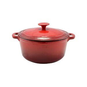 Zom&aacute;ncozott &ouml;nt&ouml;ttvas l&aacute;bas 28cm, 6.5l piros HEB