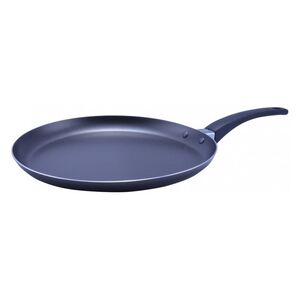 Anyaga: tapad&aacute;smentes bevonattal ell&aacute;tott alum&iacute;nium, műanyag M&eacute;rete: 25 cm &aacute;tm&eacute;rőjű, 2 cm magas, nyele 16 cm hossz&uacute;