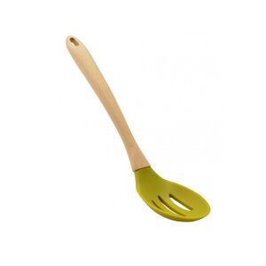 Anyaga: szilikon, fa M&eacute;rete: 32,7 cm hossz&uacute;, 6,7*11 cm a t&aacute;lal&oacute; r&eacute;sz, 22,3 cm hossz&uacute; a nyele A szilikon kan&aacute;l 240 fokig hő&aacute;ll&oacute;