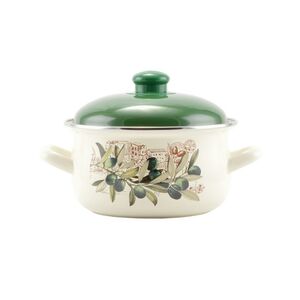 Zom&aacute;nc l&aacute;bas+fedő 20cm-es 3,3L-es oliva Savasan