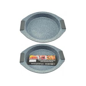 Anyaga: tapad&aacute;smentes bevonattal ell&aacute;tott ac&eacute;l, szilikon M&eacute;rete: 26,6 cm k&uuml;lső &aacute;tm&eacute;rőjű, 21 cm belső &aacute;tm&eacute;rőjű, 3,5 cm magas, 29,3 cm sz&eacute;les f&uuml;lekkel egy&uuml;tt Haszn&aacute;lhat&oacute;: g&aacute;z-, illetve elektromos s&uuml;tőben