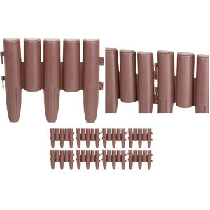 Gyep &eacute;s vir&aacute;g&aacute;gy&aacute;s szeg&eacute;ly, GE037, 27 x 24 cm, PP, barna, flexi, 2,16 m, csomag. 8 db