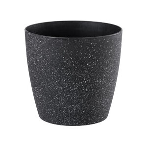 Vir&aacute;gtart&oacute;/kasp&oacute; műa Stone, 35x35 cm, fekete, kő hat&aacute;s&uacute;