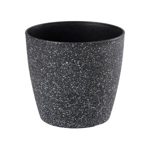 Vir&aacute;gtart&oacute;/kasp&oacute; műa. Stone, 23x20,5 cm, fekete, kő hat&aacute;s&uacute;