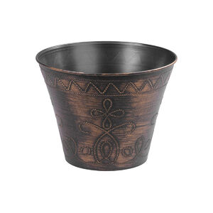 Vir&aacute;gtart&oacute;/kasp&oacute; f&eacute;mes hat&aacute;s&uacute; műa. Flower, 24,5x19,3 cm arany