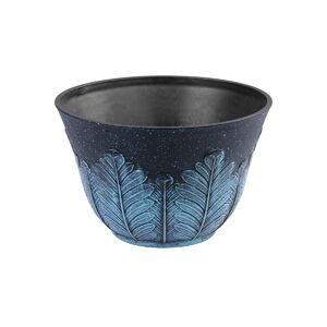 Vir&aacute;gtart&oacute;/kasp&oacute; f&eacute;mes hat&aacute;s&uacute; műa. Flower, 30x19 cm, sz&uuml;rke-k&eacute;k