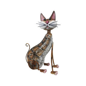 Kerti dekor&aacute;ci&oacute; Macska &oacute;n, 30,5x16x40,5 cm