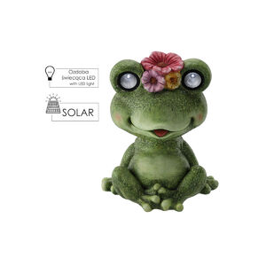 Kerti dekor b&eacute;ka vil&aacute;g&iacute;t&oacute; szemű 30,5x22.5x37,5cm CH