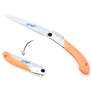 Ez a professzion&aacute;lis kerti fűr&eacute;sz 150 mm hossz&uacute; v&aacute;g&oacute;peng&eacute;vel &eacute;s &eacute;les fogakkal a t&ouml;k&eacute;letes eszk&ouml;z a kertj&eacute;hez. Lehetőv&eacute; teszi a felesleges &aacute;gak egyszerű elt&aacute;vol&iacute;t&aacute;s&aacute;t. A fűr&eacute;sz &ouml;sszecsukhat&oacute; &eacute;s z&aacute;rral van felszerelve a biztons&aacute;gos t&aacute;rol&aacute;s &eacute;rdek&eacute;ben. A ny&eacute;l k&ouml;zel&eacute;ben egy speci&aacute;lis lyuk tal&aacute;lhat&oacute;, amely lehetőv&eacute; teszi a fűr&eacute;sz &ouml;vre r&ouml;gz&iacute;t&eacute;s&eacute;t. &Ouml;sszecsukhat&oacute; k&eacute;zi fűr&eacute;sz Pengehossz: 15 cm 65 mm ac&eacute;l Ny&eacute;l: ABS műanyag + hőre l&aacute;gyul&oacute; gumi (TPR)