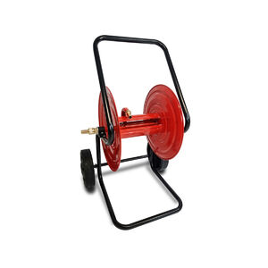 T&ouml;mlőkocsi f&eacute;m 60 m 3/4&rdquo; vagy 30 m 1&rdquo; Gumi ker&eacute;k &eacute;s r&eacute;z csatlakoz&oacute;k, &eacute;lelmiszer min.