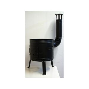 Parti &uuml;sth&aacute;z 39 cm ,par&aacute;zsfog&oacute; t&aacute;lc&aacute;val,fűstcsőszettel festett fekete