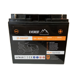 AKKUMULÁTOR ZSELÉS 12V - 22Ah jobbos