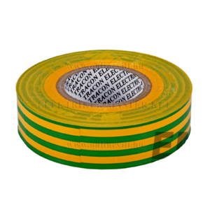 Tracon PVC szigetelőszalag 20mx18mm zöld-sárga