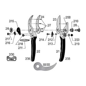 Ellenpenge szegecsekkel FELCO 2,4