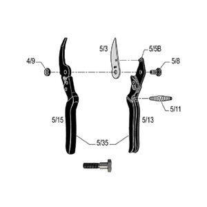 Csavar FELCO 5 - 10 db/csomag