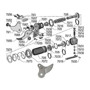 V&aacute;g&oacute;penge p&oacute;tpenge pneumatic FELCO 70,73,74,79