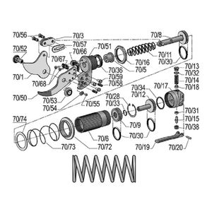 Rug&oacute; nyom&oacute; rug&oacute; pneumatic FELCO 70,73,74,79