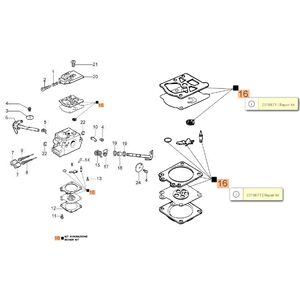 Karbur&aacute;tor jav&iacute;t&oacute; k&eacute;szlet,tűszelep,szivat&oacute;gomb,WT, 937,941,BC280,320,350,380,420,GS 260,370