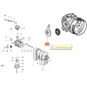 Szelep benzincsonk kivezet&eacute;s DellOrto karbur&aacute;tor oldal&aacute;n - 365200045