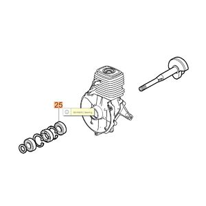 Főtengely csap&aacute;gy  Sparta 250 T (nyitott) - 3035235