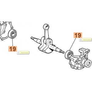 Csap&aacute;gy főtengely 936,937,940,941C-CX,GS370-410C-CX,947,952,GS520 - 6202, C3 -3034013-L66150857