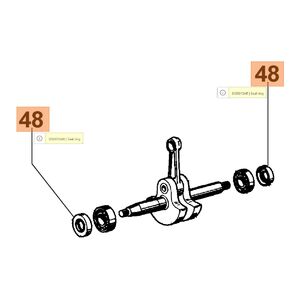 Szimmering (főtengely) 15x30x5.5 - Csak kettes&eacute;vel!