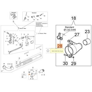 Vegyszercsap AM 150, AM 180, AM 190, MB 80, MB 800