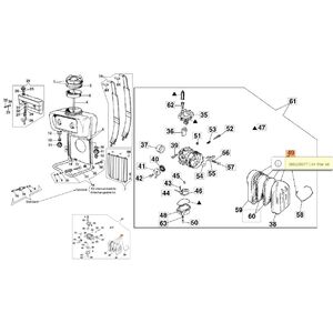 L&eacute;gszűrő levegőszűrő komplett AM 150, AM 180, AM 190, MTL 50, MTL 51, SA 18
