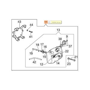 &Uuml;zemanyag tank komplett MTL51 - 375200125 - RENDEL&Eacute;SRE