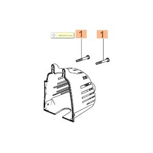 Csavar kipufog&oacute; v&eacute;dőburkolathoz