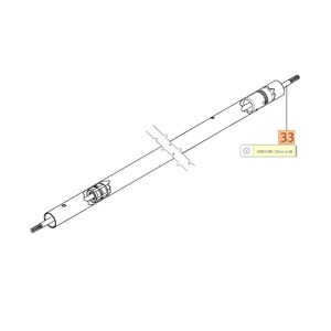 Meghajt&oacute; tengely 740, 746, 750, 753, 755, BC 530, 550 - 11 bord&aacute;s