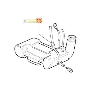 Csőt&ouml;m&iacute;t&eacute;s tankn&aacute;l 725,746,753,755,AM 162,BC24,240,280,350,380,420,430,BV 162,270,300 - 5db/csom