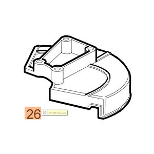 V&eacute;dőburkolat f&eacute;m 200mm - 22 fog&uacute; v&aacute;g&oacute;t&aacute;rcs&aacute;hoz - 746,750,753,755