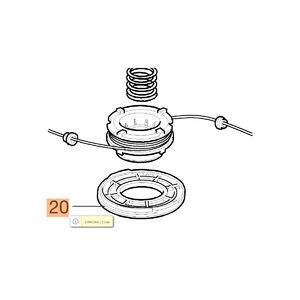 Damilfej fed&eacute;l 65mm furat f&uuml;les lyukas t&aacute;ny&eacute;r 4199052 - 5db/csomag - nem bonthat&oacute;