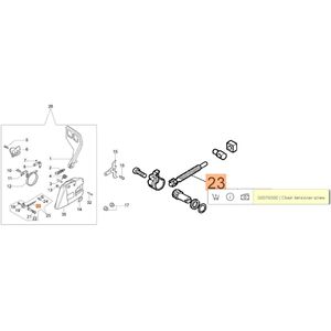 L&aacute;ncfesz&iacute;tő csavar 947, 952, GS 520, GS 650, GS 651