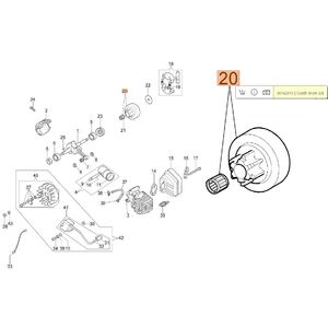 Csillagker&eacute;k, kuplungdob 3/8 - 935, GS 260