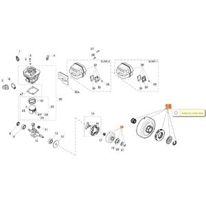 Csillagker&eacute;k, kuplungdob bet&eacute;tes 3/8,  GS 650, GS 651         73000