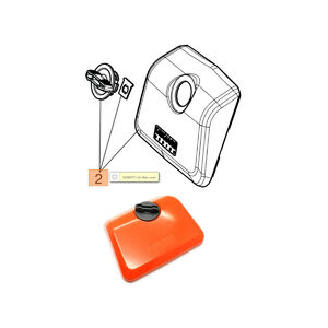 L&eacute;gszűrő levegőszűrő fed&eacute;l csavarral GST 250