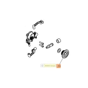 Olajszivatty&uacute; meghajt&oacute; csiga, olajcsiga GSH 40, GSH 400, GSTH 240 - 50350004