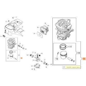Henger komplett 40 mm - GSH 40, GSH 400, MTH 400, MTH 4000