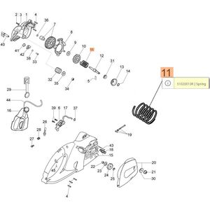 Rug&oacute;, kuplung rug&oacute;   1800E, 2000E