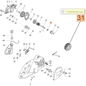 Olajszivatty&uacute; meghajt&oacute; csiga, olajcsiga 1800 E, 2000 E