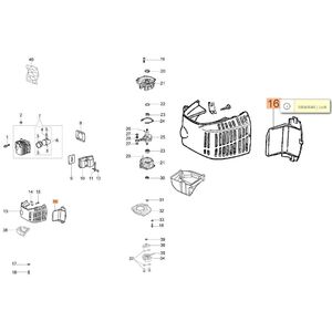 Kipufog&oacute; tart&oacute;  HC 260 XP,HC 275XP,HCS 275 XP, HT 26, HT 27, 